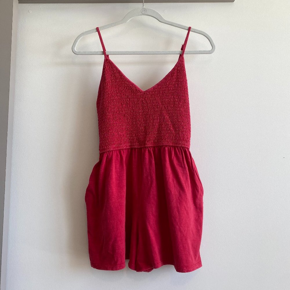 Wild Fable Red Smocked Romper